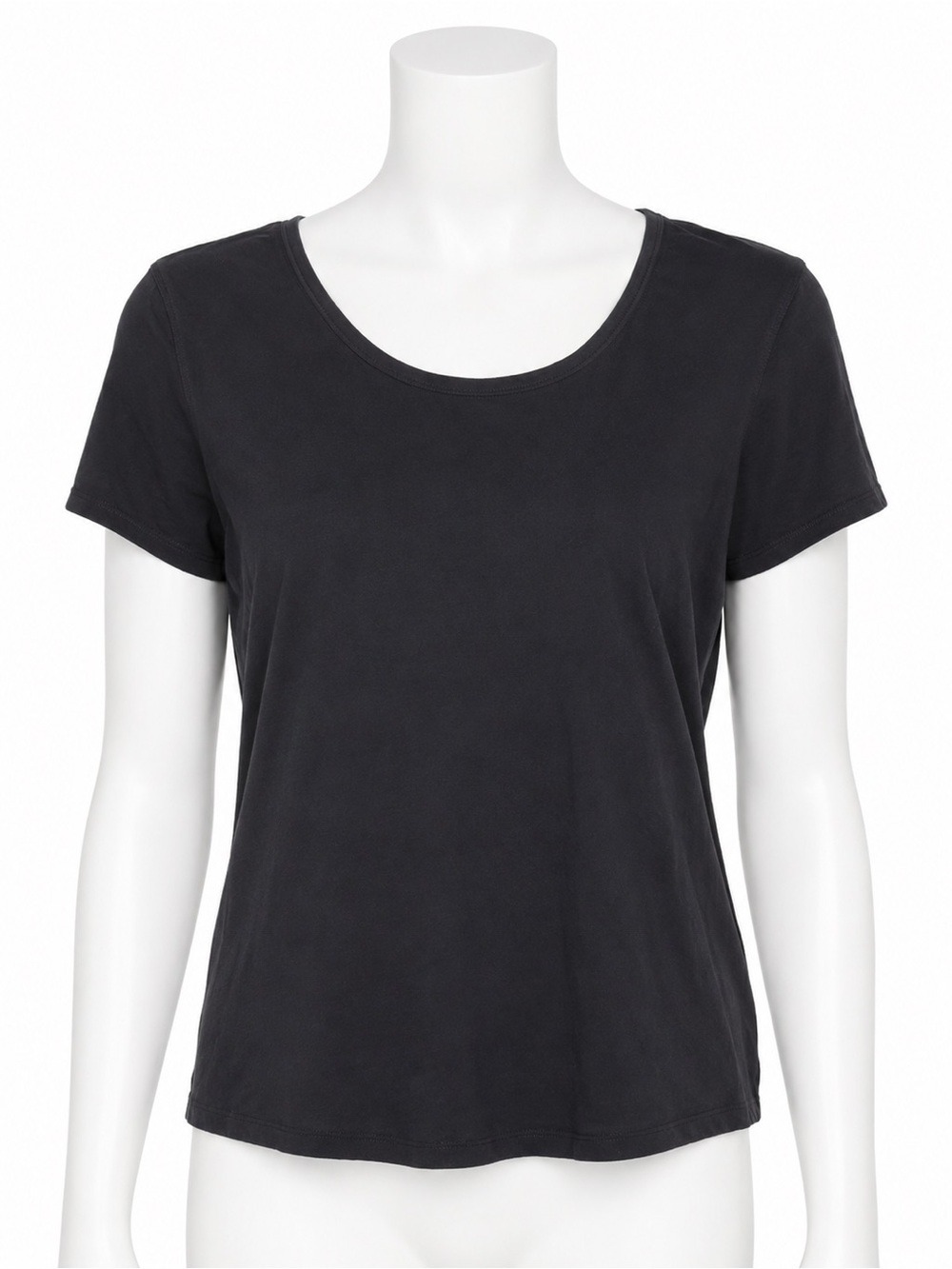 Lululemon Black Short Sleeve Scoop Neck Tee Shirt - Size Tag Removed See Measure